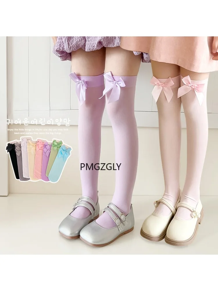Girls Stockings * Pink Bow Kne - Thigh High Sock Stay Up 评论和价格