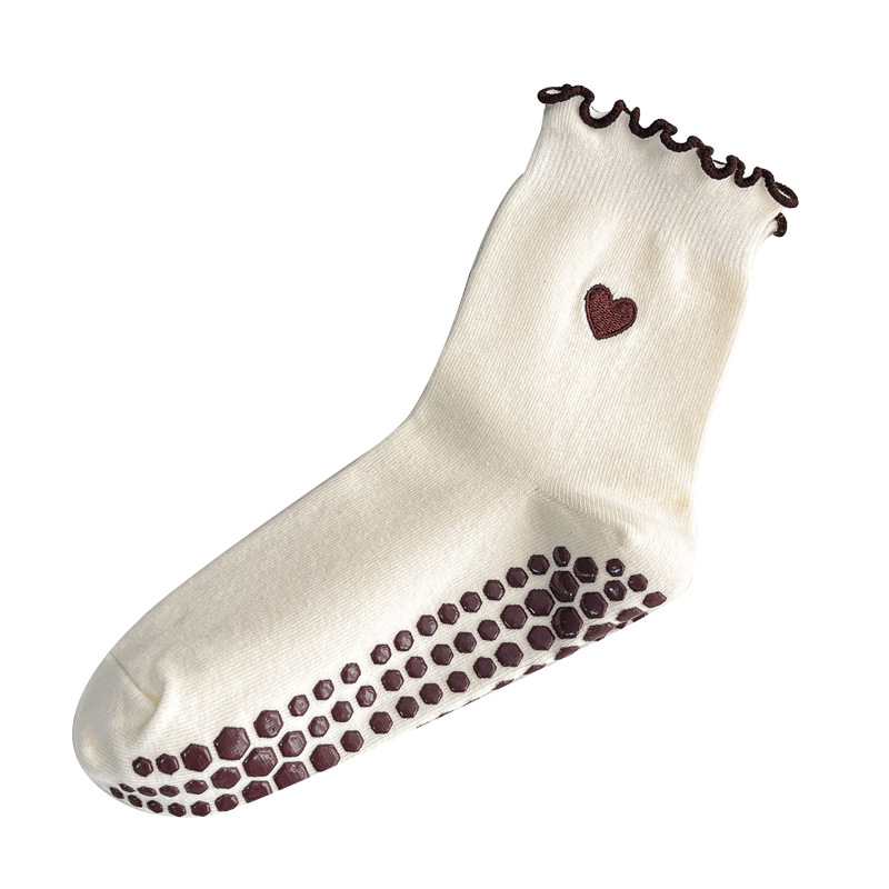Yoga Socks Women Cotton Heart  - Grip Sock Yoga 评论和价格