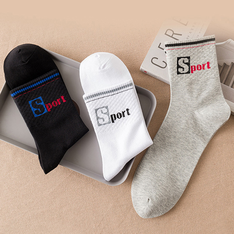 3 Pairs/Pack Big Large Socks E - Cotton Crew Sock Pack 评论和价格