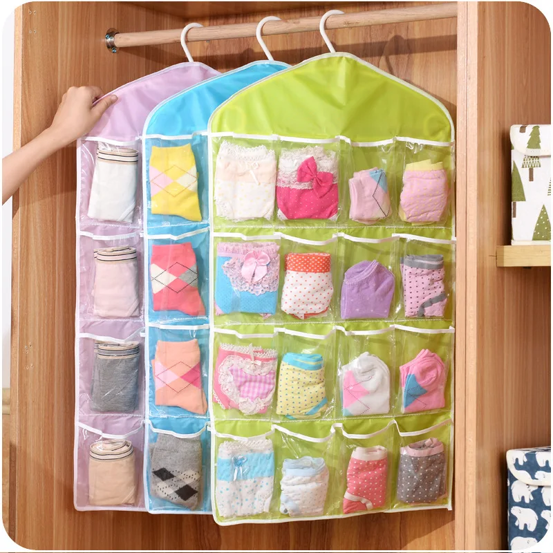 Hot 16Pockets WardrobePockets  - Sock Organizer Tray 评论和价格