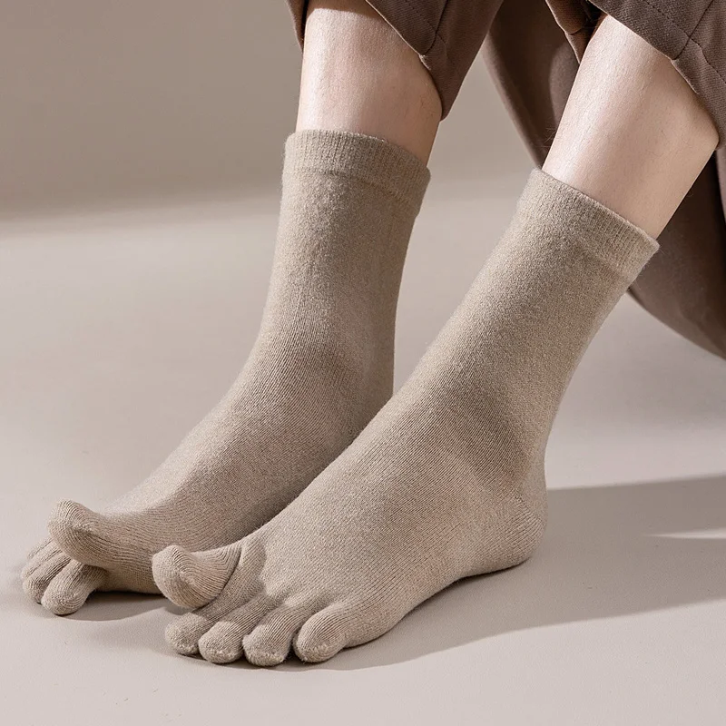 Mans Wool Five Finger Socks Sh - Thermal Sock Winter 评论和价格