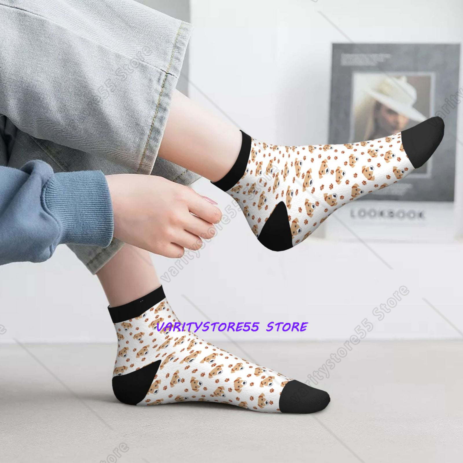 Labrador Retriever Dog Pattern - Athletic Sock Cushion 评论和价格