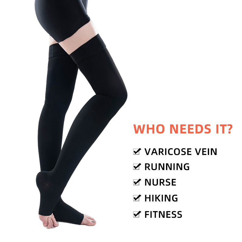 1Pair Thigh High Open Toe Medi - Compression Sock Medical 评论和价格