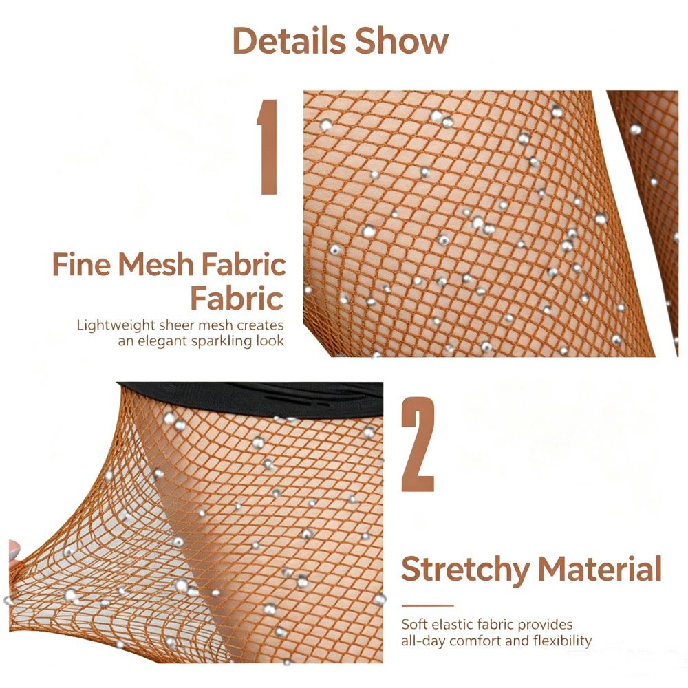 High Elastic Hard Net Fishnet  - Fishnet Stocking Women 评论和价格