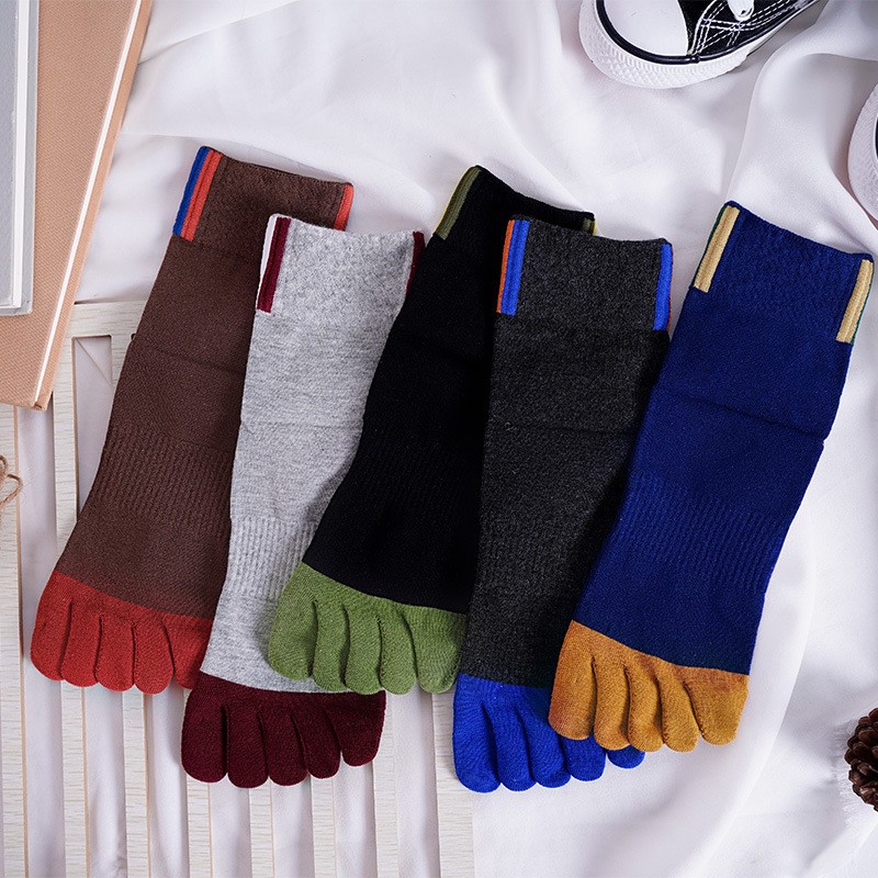 5 Pair Men's Casual Five-Toe C - Toe Sock Split 评论和价格