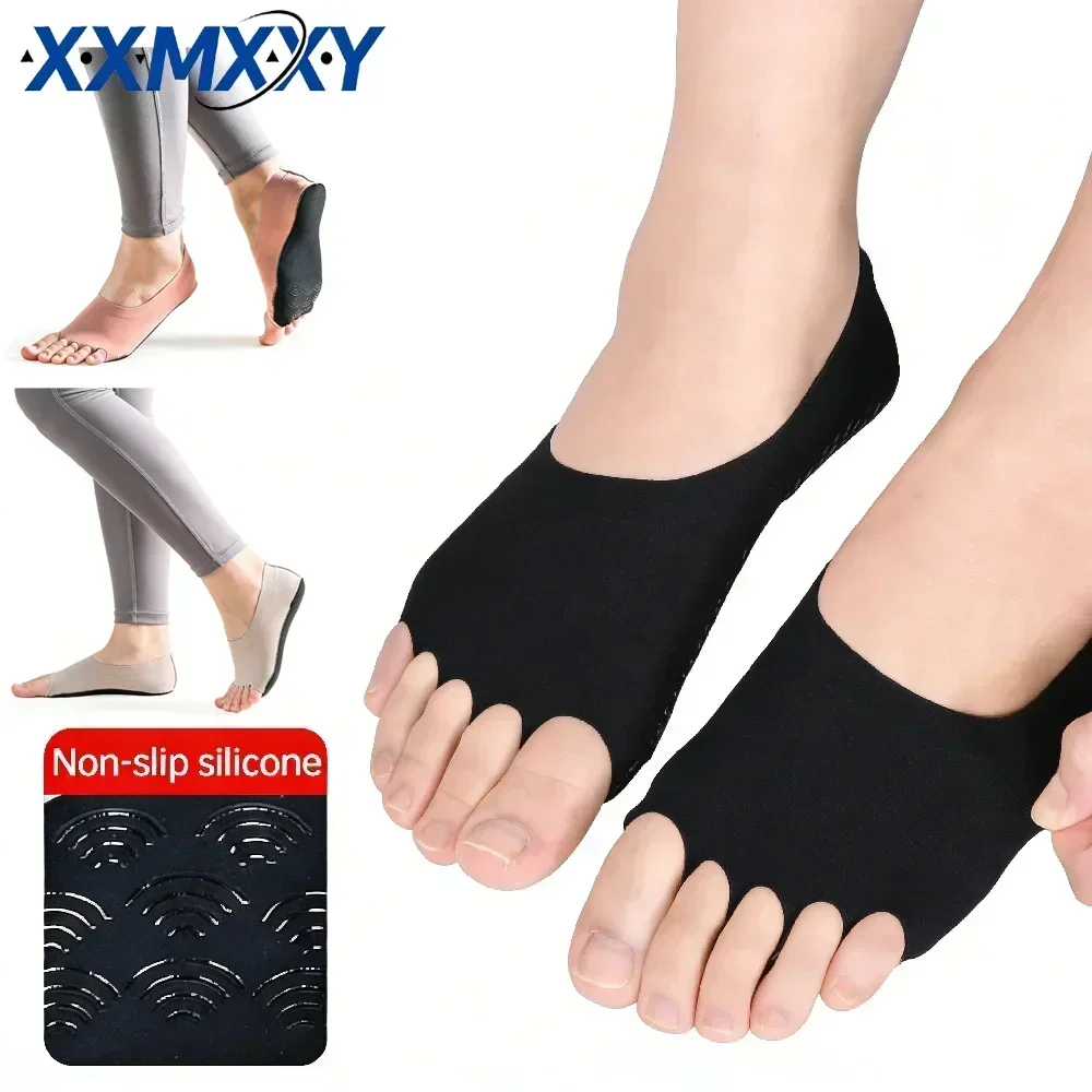 1Pair Toeless Yoga Pilates Soc - Grip Sock Yoga 评论和价格