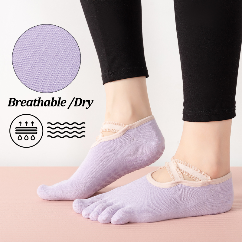 Ladies Non-Slip Pilates Socks  - No Show Sock Women 评论和价格