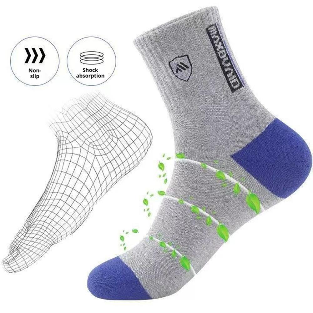 5 Pairs Men's Anti Odor & Anti - Cotton Crew Sock Pack 评论和价格