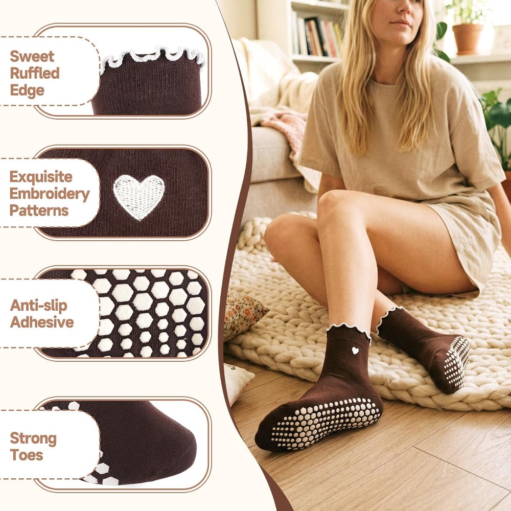 Stylish Yoga Socks with Non-Sl - Grip Sock Yoga 评论和价格