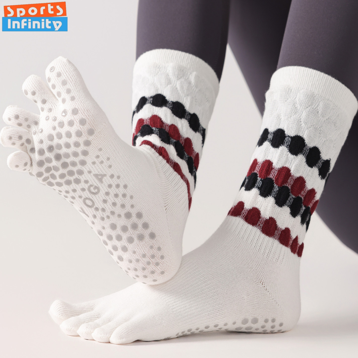 Fashion Five Finger Yoga Socks - Toe Sock Split 评论和价格