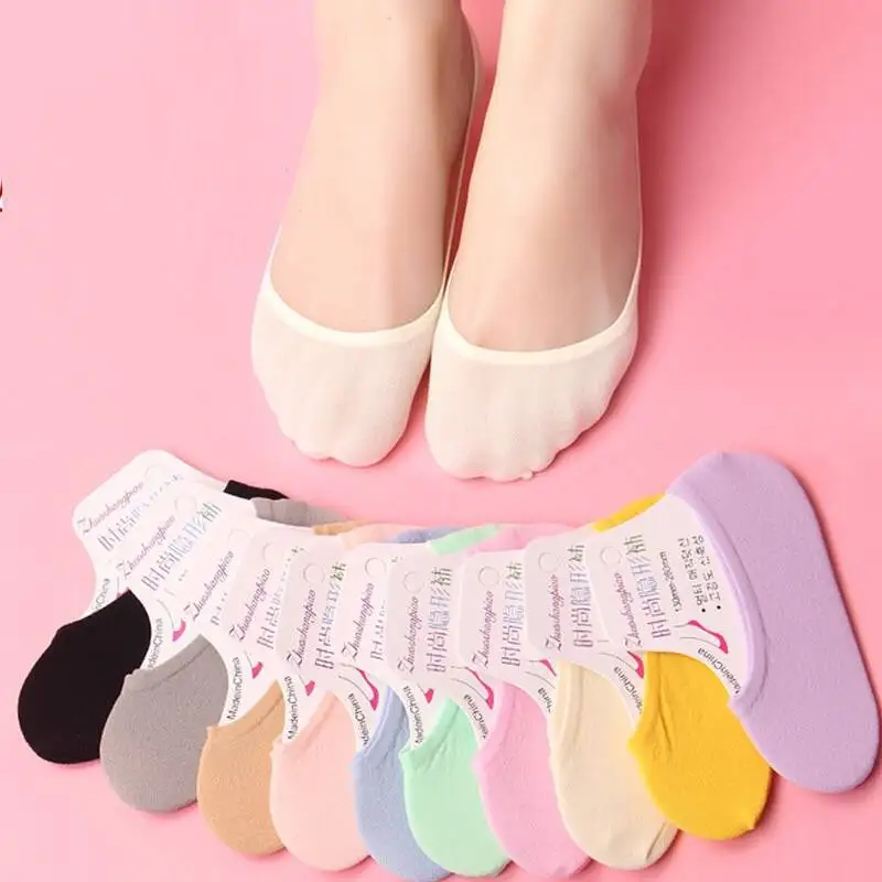 Summer Thin Colorful Girl Invi - Invisibility Sock Loafer 评论和价格