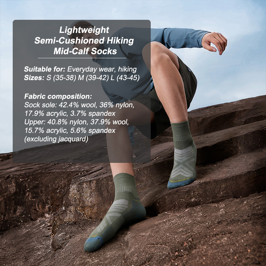 Naturehike Sport Socks Man Soc - Wool Hiking Sock 评论和价格