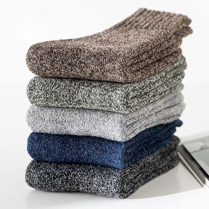 5 Pairs Solid Color Pattern Me - Thermal Sock Winter 评论和价格