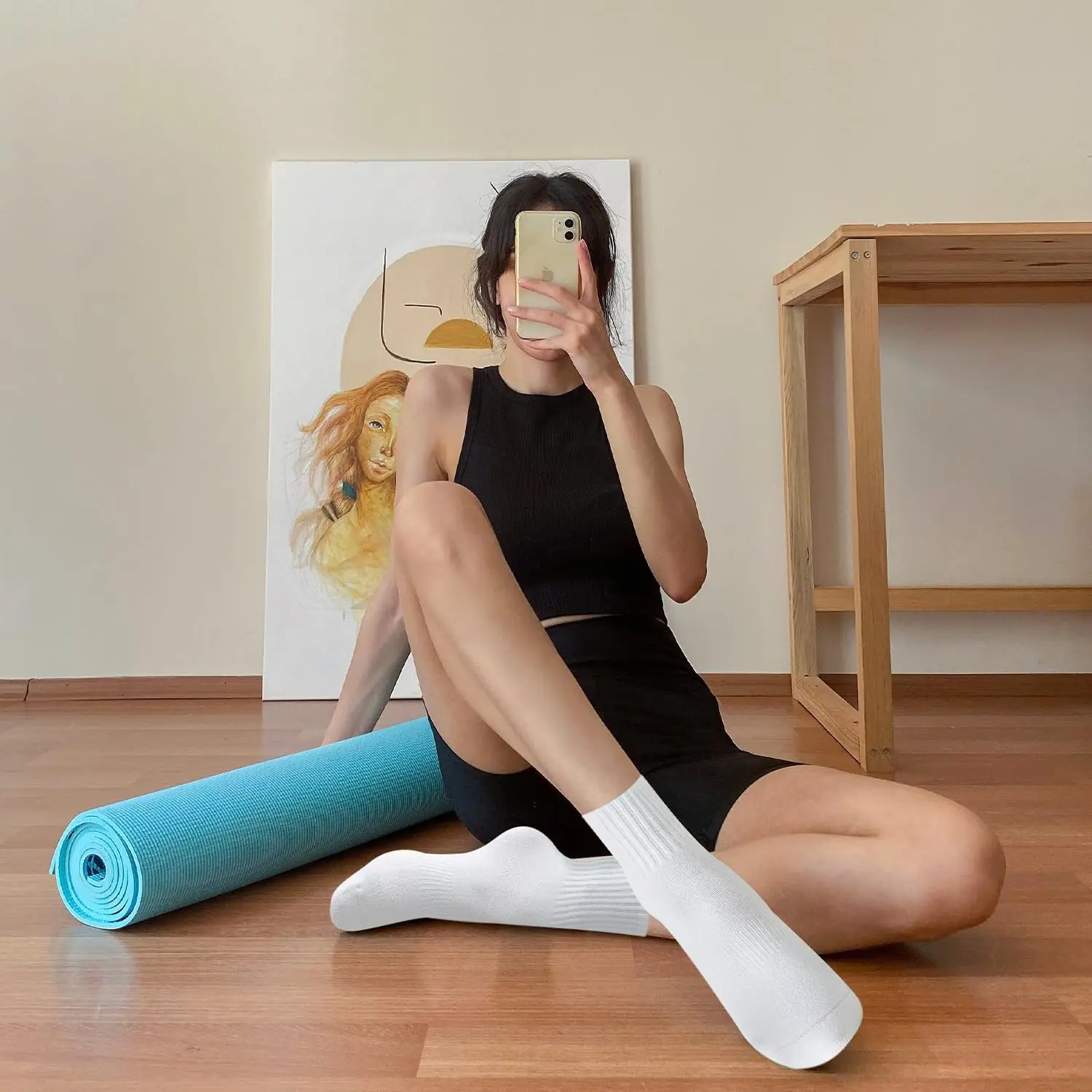 4 pairs of women's yoga socks, - Grip Sock Yoga 评论和价格