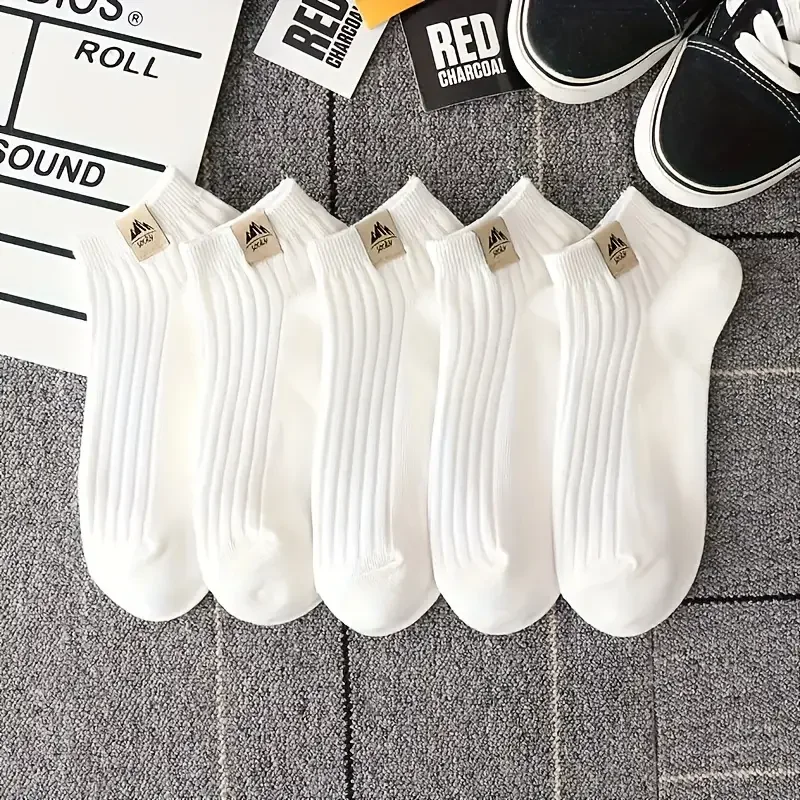 5/10 Pairs Of Men's Outdoor Sp - No Show Sock Women 评论和价格