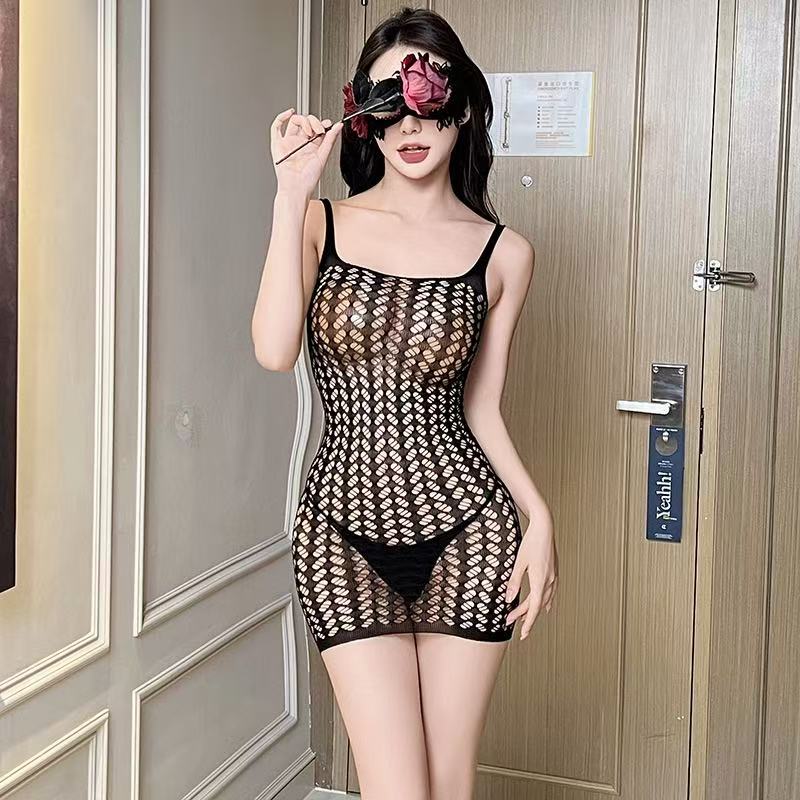 Sexy bodysuit with open crotch - Fishnet Stocking Women 评论和价格