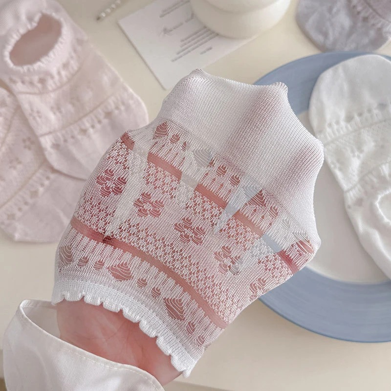 Lace Openwork Ballet Socks for - Invisibility Sock Loafer 评论和价格