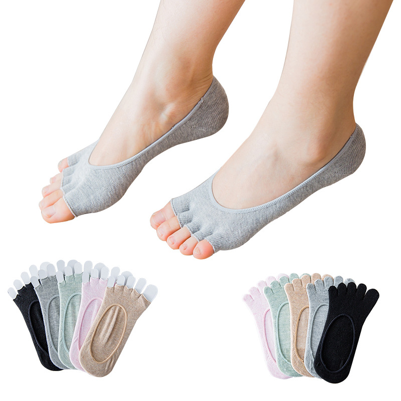 Ladies Open Toe Invisible Five - Invisibility Sock Loafer 评论和价格