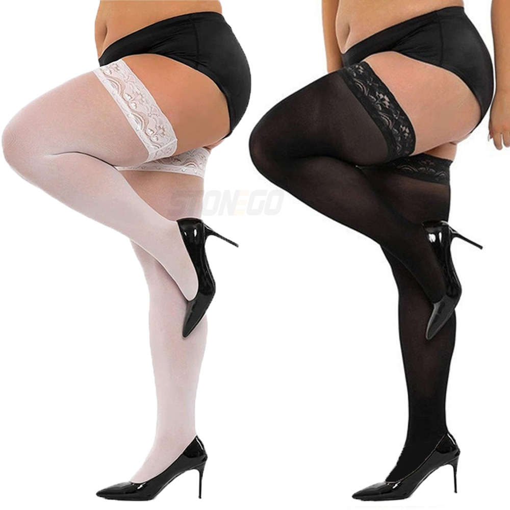 Plus Big Size Woman's Ultra-th - Thigh High Sock Stay Up 评论和价格