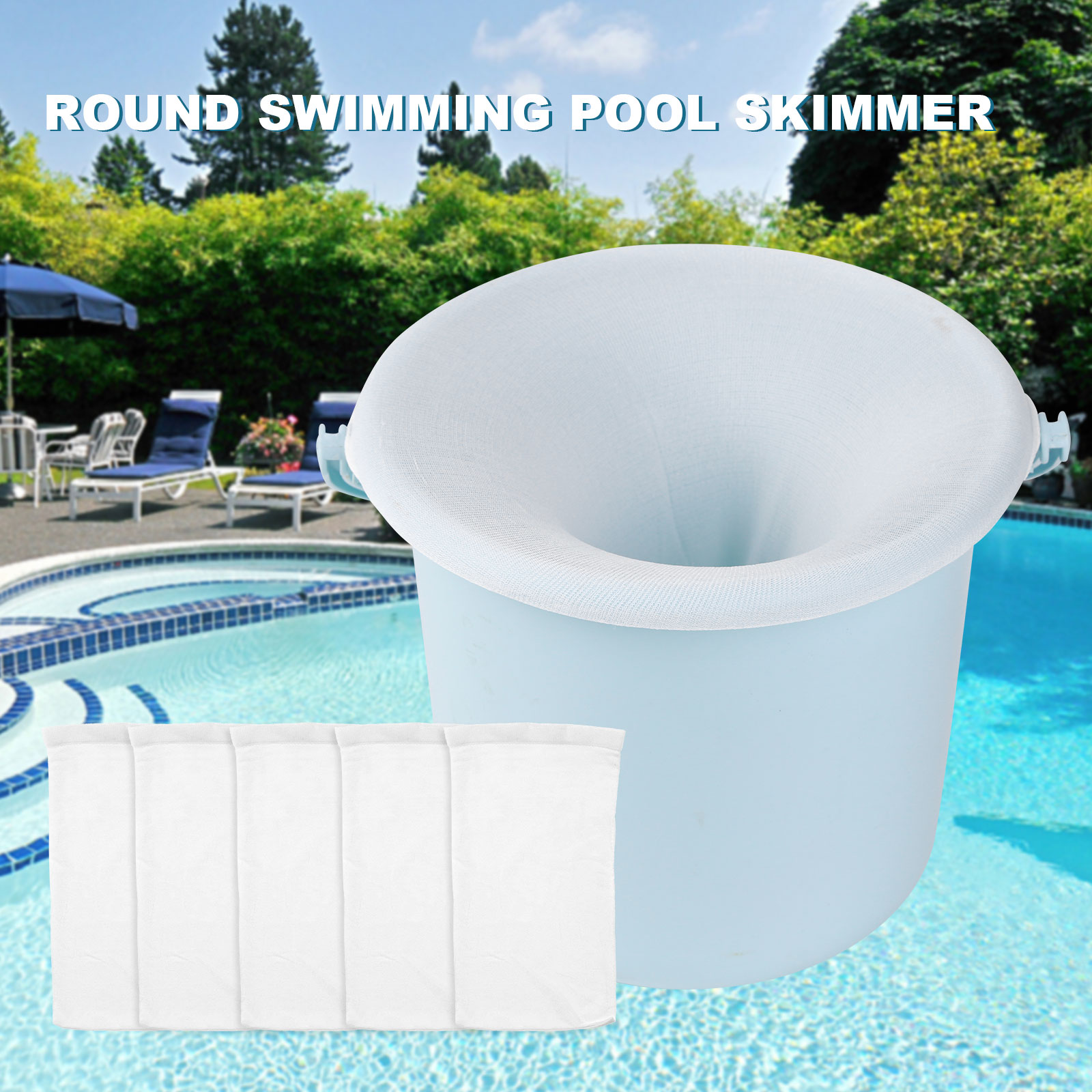 100-5PCS Pool Skimmer Socks El - Sock Organizer Tray 评论和价格