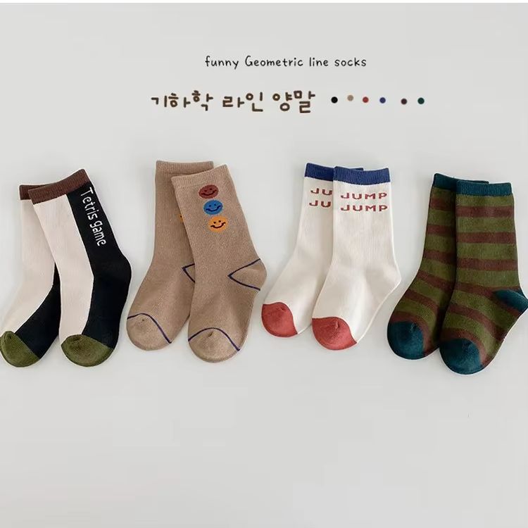 3-12T  Boys Socks Spring Fashi - Cotton Crew Sock Pack 评论和价格