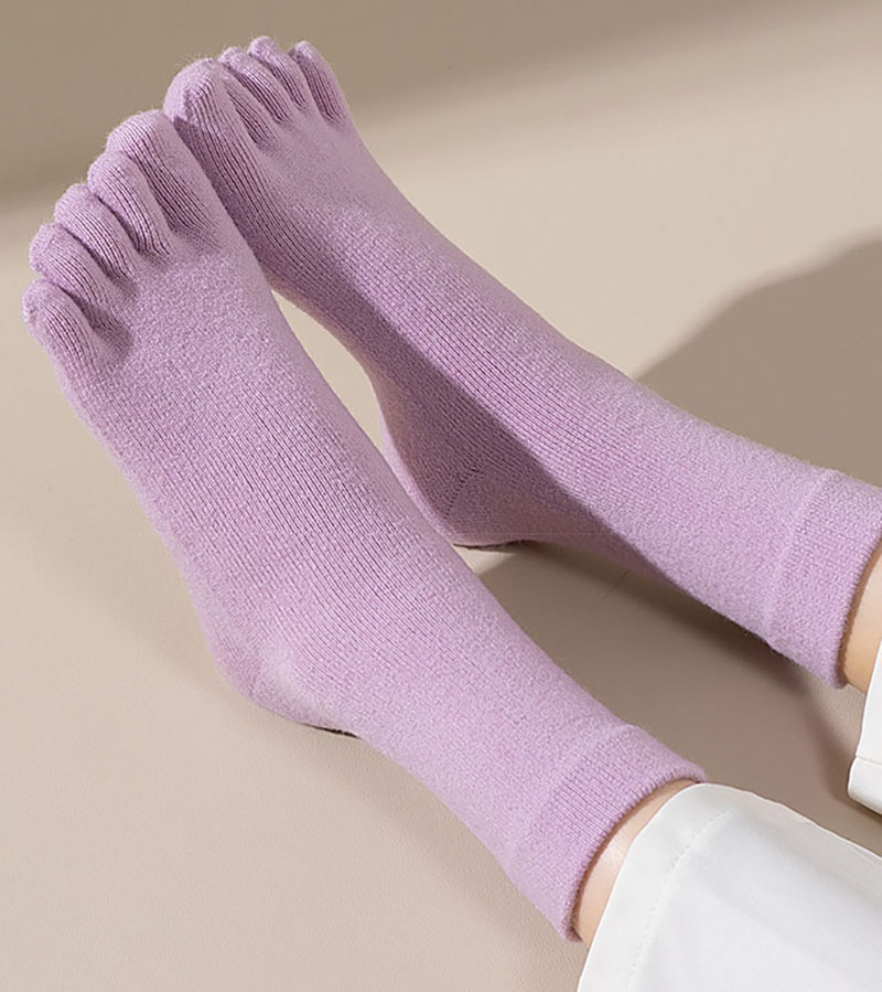 Autumn Winter Thicken Cashmere - Toe Sock Split 评论和价格