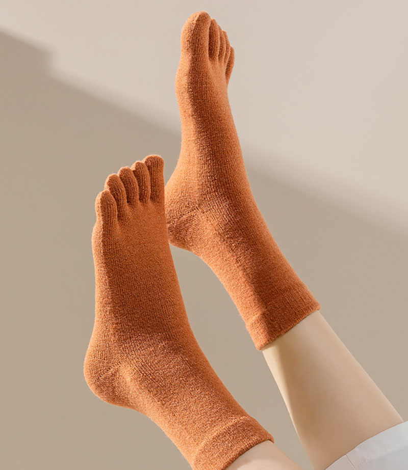 Autumn Winter Thicken Cashmere - Toe Sock Split 评论和价格