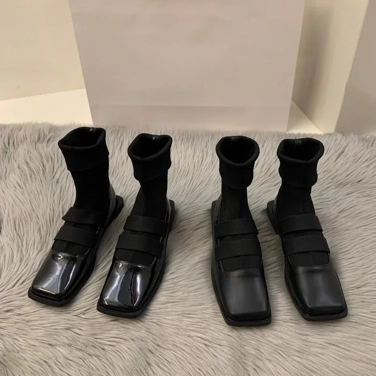 British style square knitted s - No Show Sock Women 评论和价格