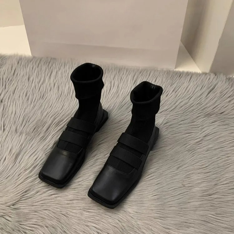 British style square knitted s - No Show Sock Women 评论和价格