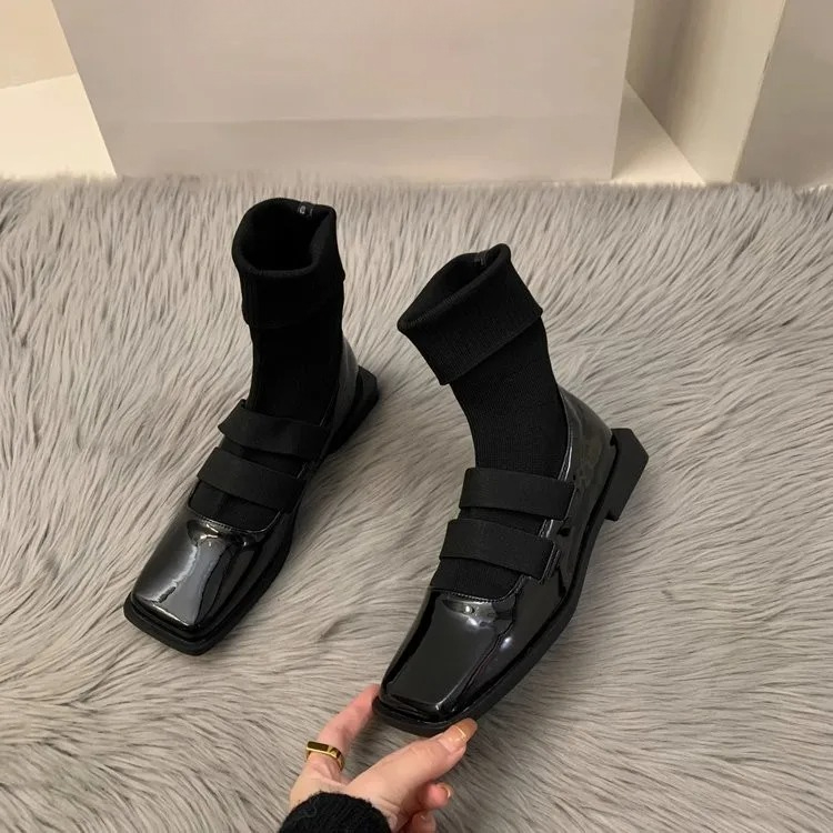 British style square knitted s - No Show Sock Women 评论和价格