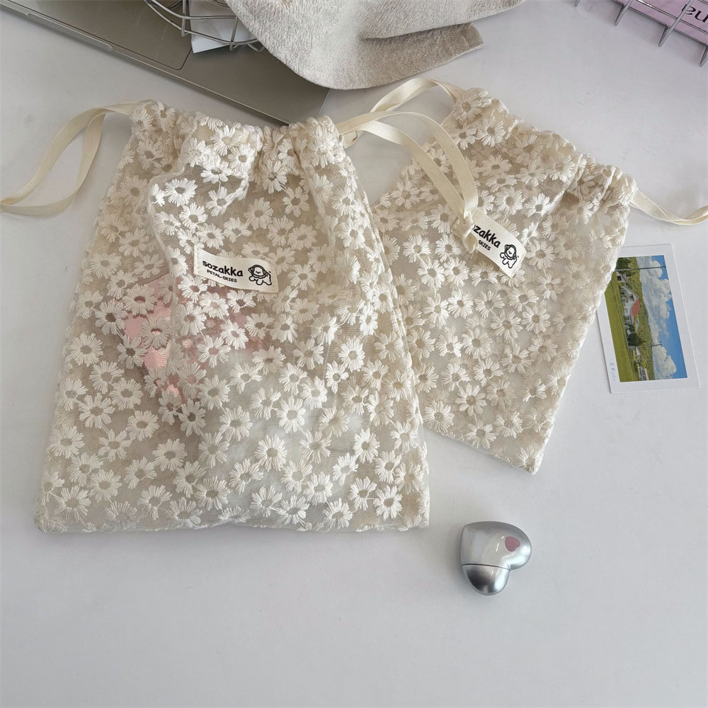 Lace Embroidered Daisy Mesh Dr - Sock Organizer Tray 评论和价格