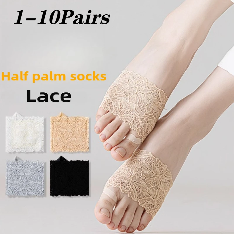 1-10Pairs Women Lace Loafer So - Invisibility Sock Loafer 评论和价格