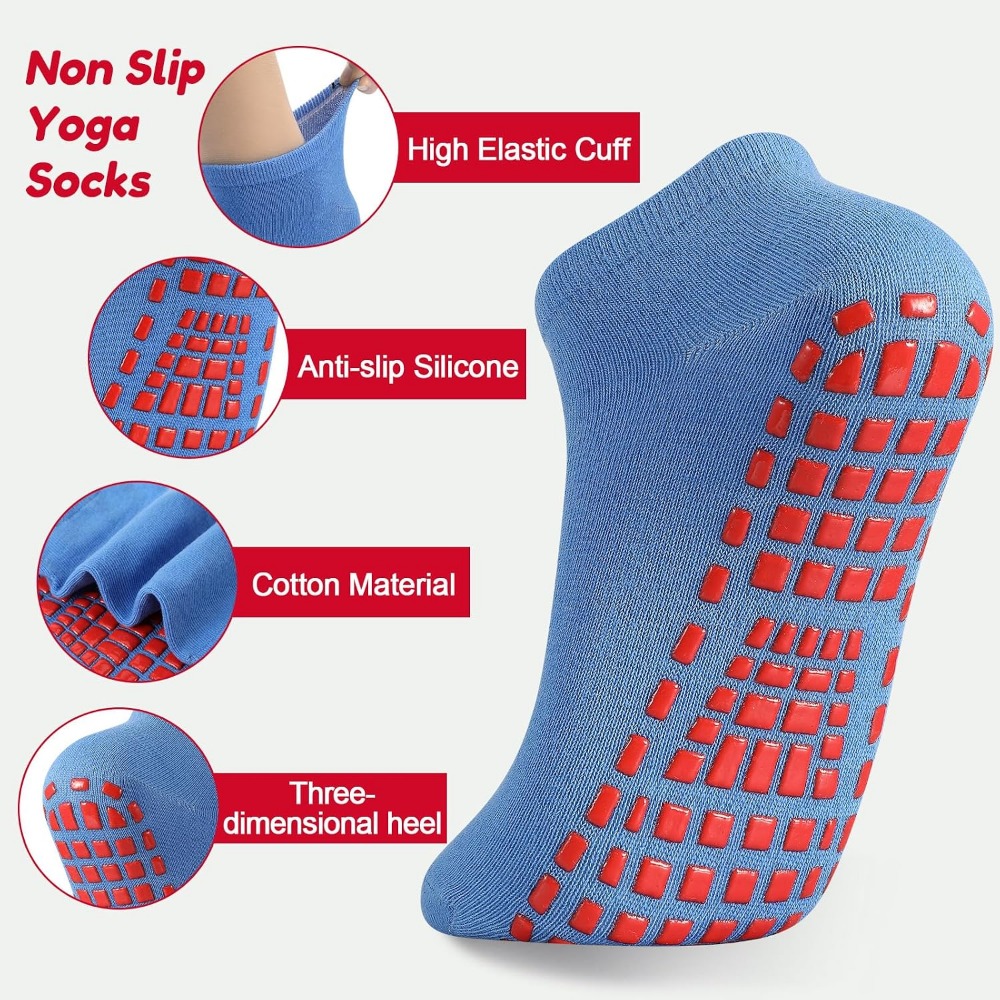 Non-Slip Yoga and Pilates Sock - Grip Sock Yoga 评论和价格