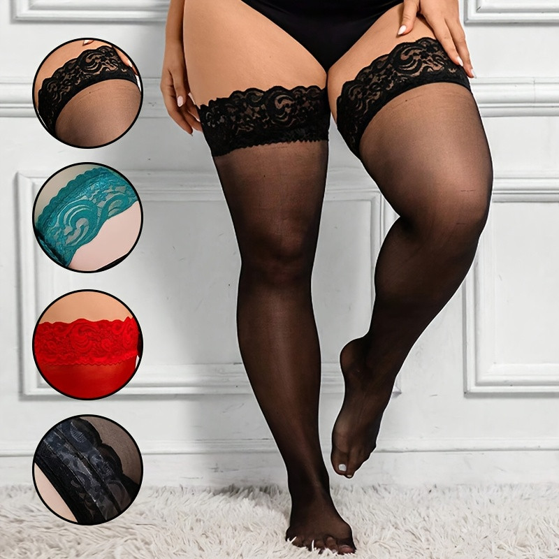Plus Size Women Thigh High Sto - Thigh High Sock Stay Up 评论和价格