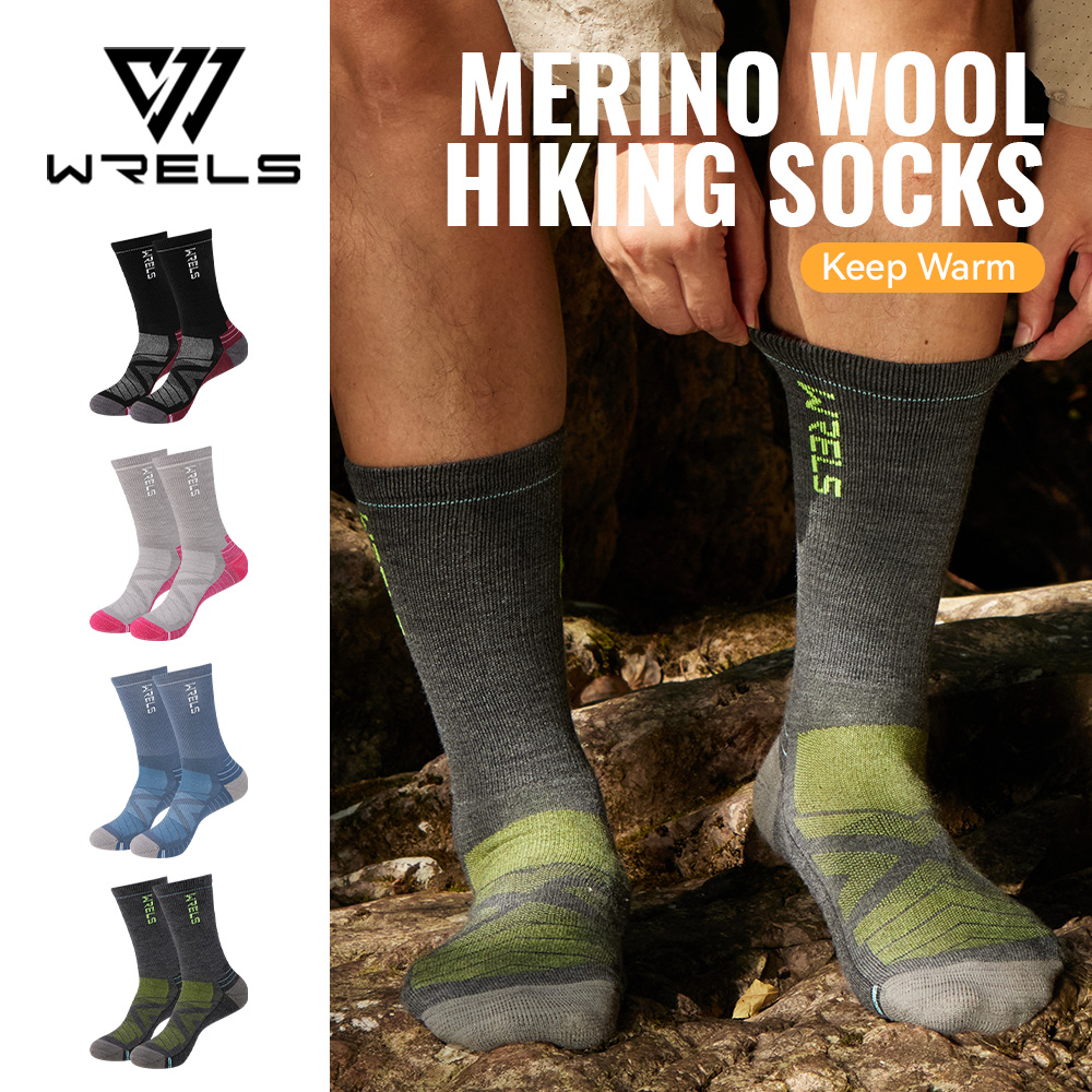 WRELS 1/2/3 Merino Wool Socks  - Thermal Sock Winter 评论和价格