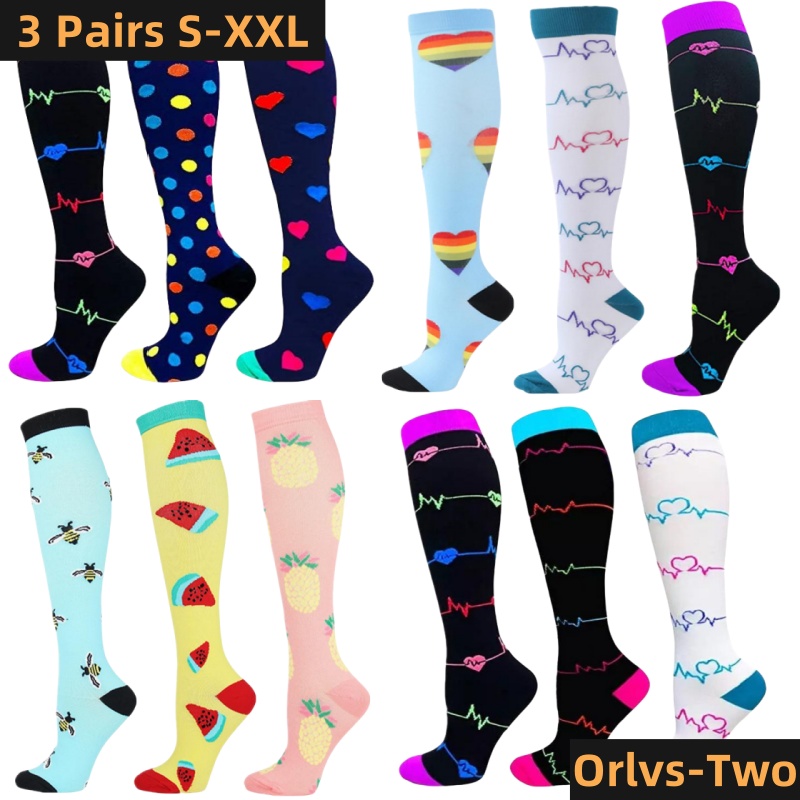 S-XXL 3 Pairs Free Shipping Nu - Compression Sock Medical 评论和价格