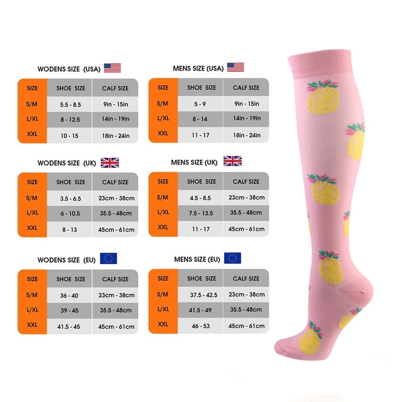 S-XXL 3 Pairs Free Shipping Nu - Compression Sock Medical 评论和价格