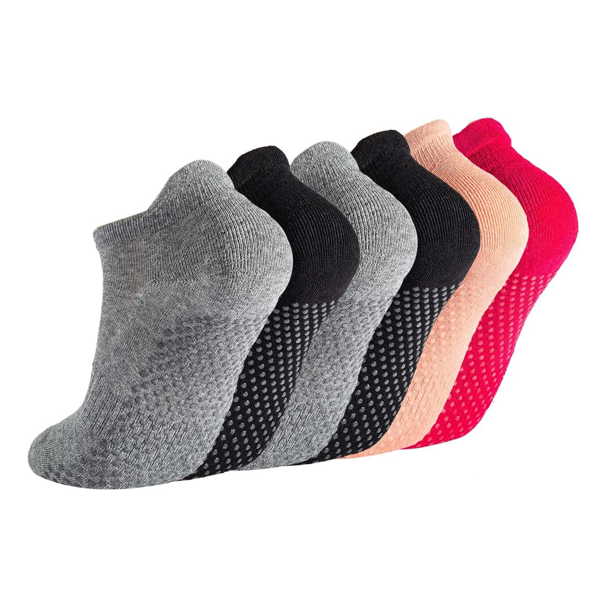 6 Pairs Yoga Socks for Women P - Grip Sock Yoga 评论和价格