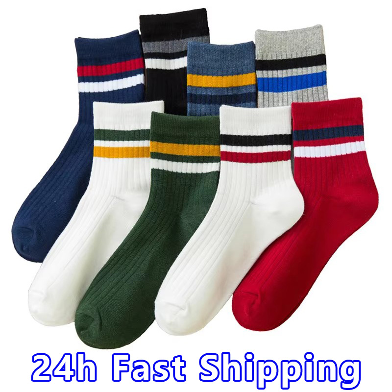 3 Pairs/Pack Cotton Mens Socks - Cotton Crew Sock Pack 评论和价格