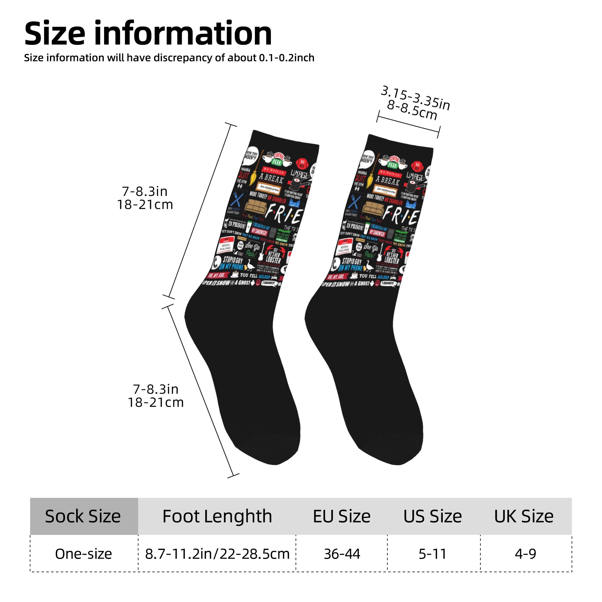 Custom Cute Funny TV Show Frie - No Show Sock Women 评论和价格