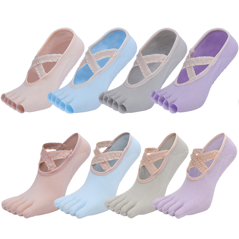 Five Finger Yoga Socks Lace Cr - Grip Sock Yoga 评论和价格